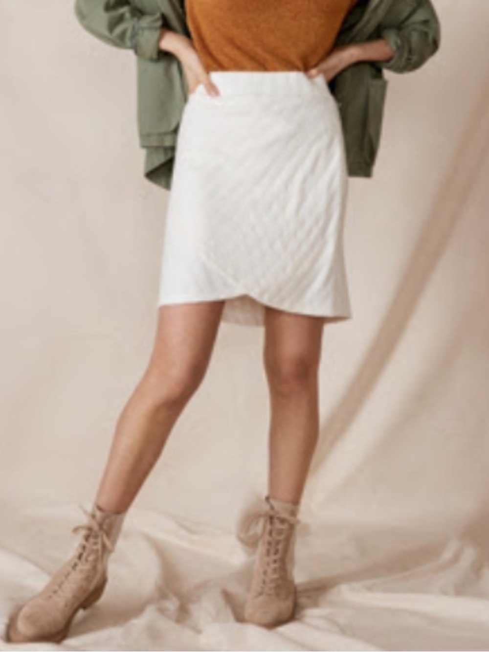 anthropologie brunswick knit mini skirt